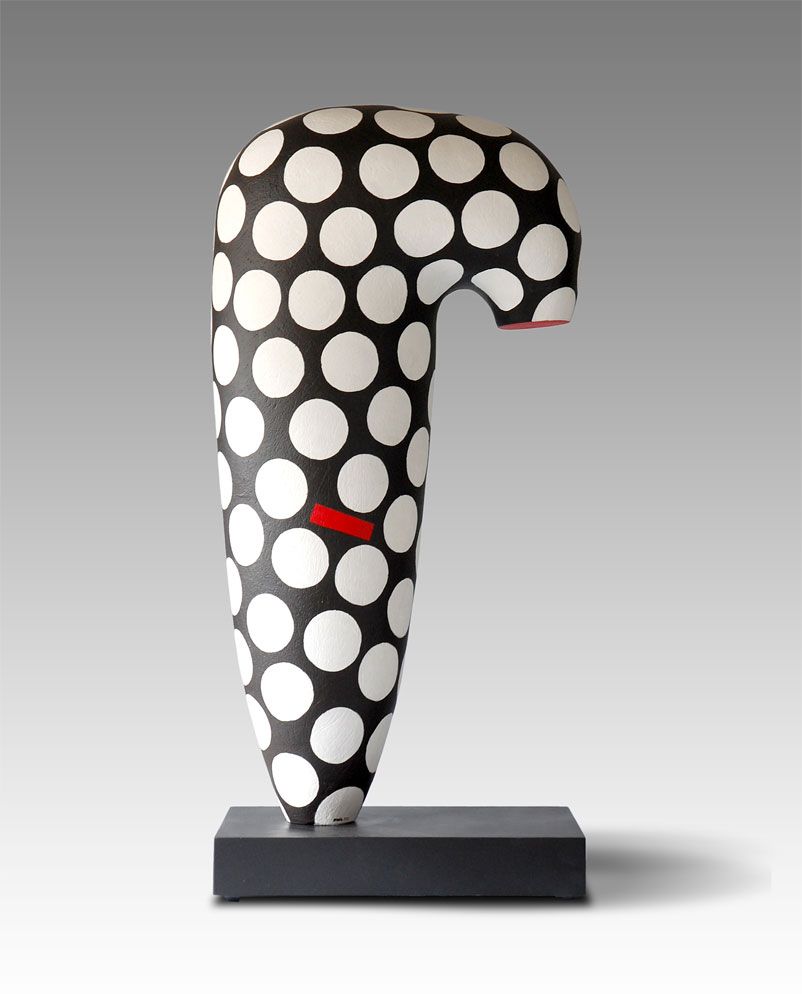 Painted ceramic works by British sculptor Patricia Volk, 2000s-10s