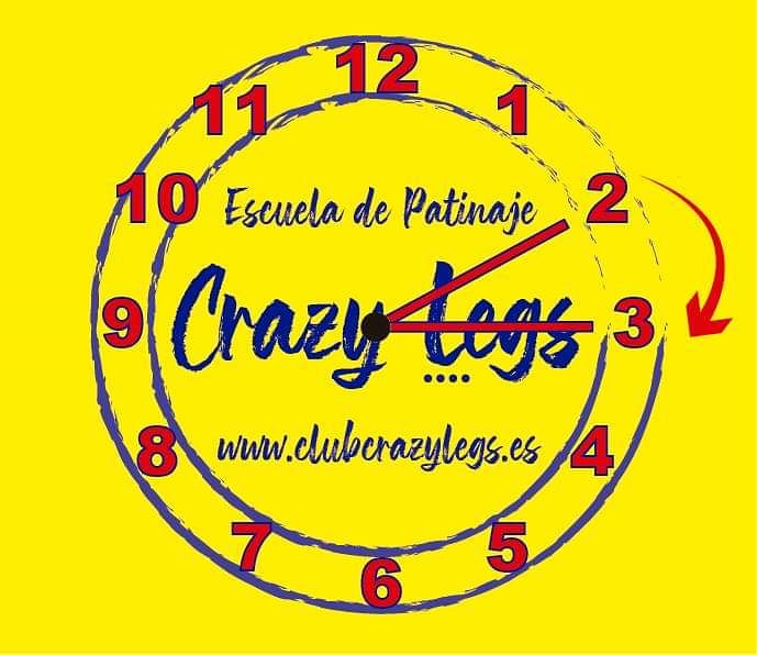 ClubCrazyLegs's tweet photo. Esperamos que todo vaya lo mejor posible y que hagáis ejercicio cada día para manteneros activos y fuertes 💪. No olvidéis esta noche adelantar los relojes una hora.
A las 02:00h serán las 03:00h. Falta menos para volver a encontrarnos sobre ruedas 😉 https://t.co/0d8dNwYj2P