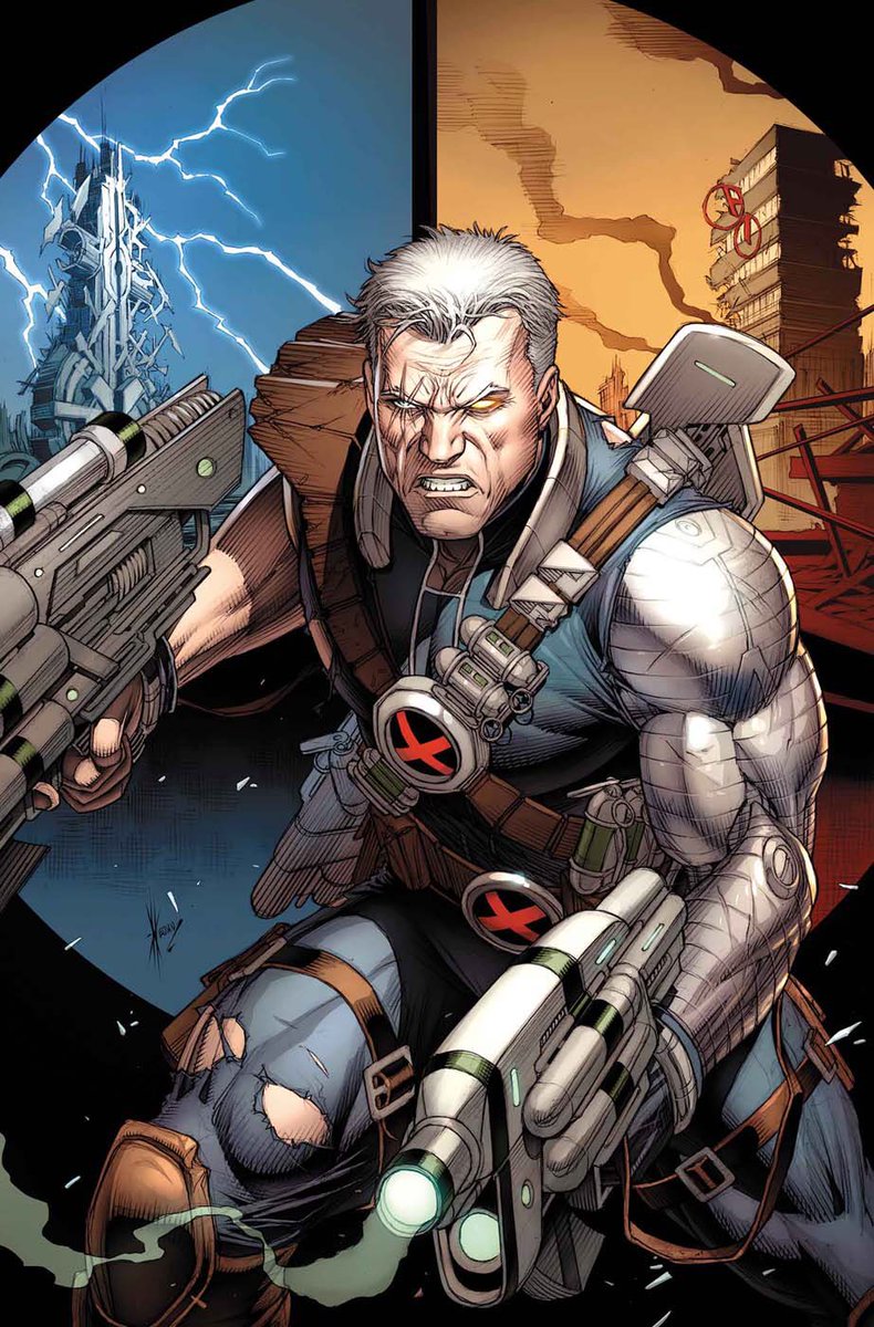 40. Nathan Summers, Cable. Fils de Cyclope et Madelyn Prior (une clone de Jean Grey) élevé dans le futur et infecté par le virus techno organique il était le leader d’X-Force et le voila X-Man, amateur de gros calibre, télépathe, télékinésie et bien d’autres pouvoirs