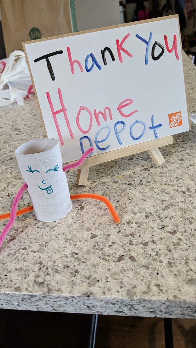 awendj's tweet photo. Thanks to @HomeDepot for helping pass the time!! #CoronaLockdown #kids #crazy https://t.co/zab0QHjc4G