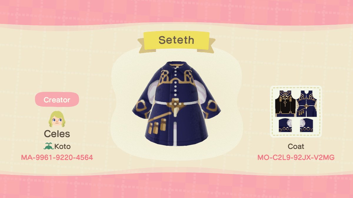 The Pattern is up! #FE3H #FireEmblemThreeHouses #Seteth #AnimalCrossing #ACNH #NintendoSwitch