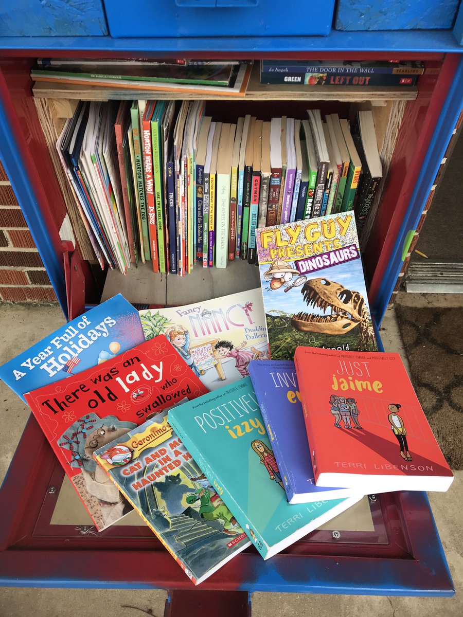 NinjaBookQueen's tweet photo. Look at the amazing treasures that a friend of the library left in the #LFL!  😍 https://t.co/DDPfLsc7Cp