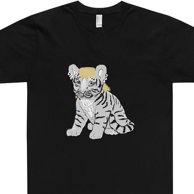 pixelhumor's tweet photo. The perfect way to celebrate #Caturday — binge watch #TigerKing and then snag this sweet shirt: https://t.co/i7IX7d2uwx https://t.co/LTJHkifgiG