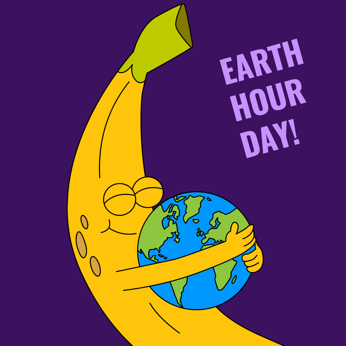 Banana_Battle's tweet photo. Earth Hour Day! 
Funny how things work out? Maybe the earth is healing?
We bananas love our little blue dot... after all, it hosts all of us: Bananatmosphere, Bananature, Bananartichoke,  Bananalcohol...  #EarthHour #EarthHour2020 #EarthHourUK - keep it Bananareal! https://t.co/gBZut7NKJk