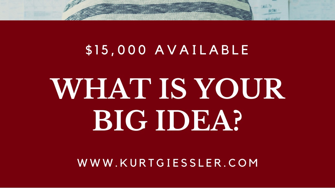 Do you have a big idea to help stop COVID-19? How about a an innovative idea for health?  Or how to be productive and or how to better collaborate in our current time!  Apply for one of our grants to help fund your idea! #FightCOVID19 #STEM #STEAM #Grants kurtgiessler.com