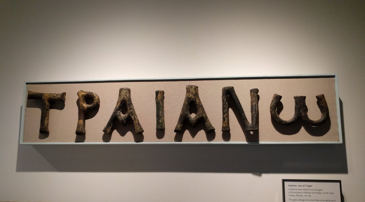 AKMED_Antalya's tweet image. #arkeoloji 

#Ashmolean Müzesi’nde bulunan bu bronz harfler bir zamanlar Antalya #Hadrianus Kapısı'nın üzerindeydi. Ait oldukları toprağa dönmeleri dileğiyle
 
@antalyafestival  @antalyazamani @fullantalya @Antalyasam @AntalyaTarihMD @AntalyaTatili @AntalyaDes @contextantalya