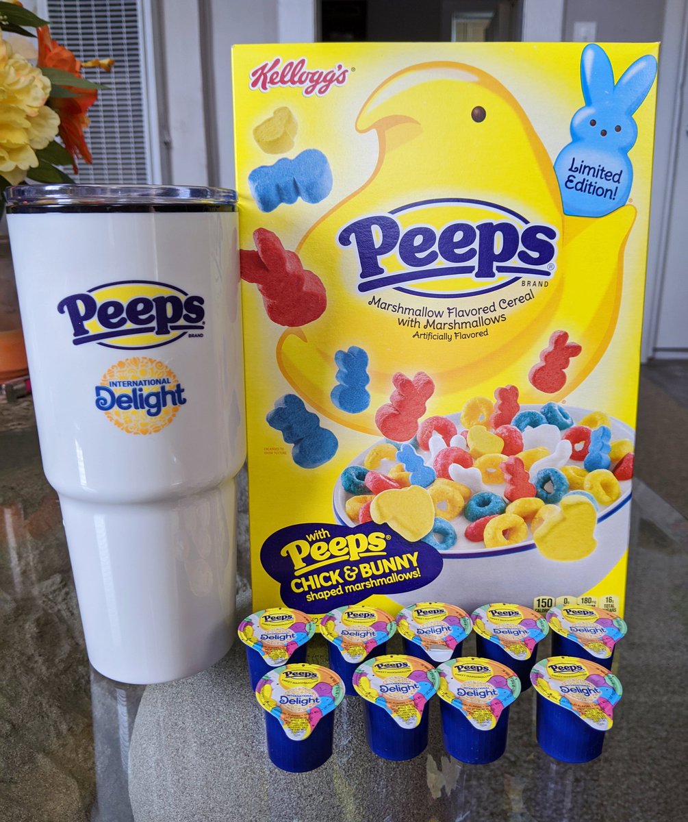 🐇🐇 let's perk up the end of March with a little #GIVEAWAY! 🐤🐤

just FOLLOW &amp; RETWEET for a chance to win:
– a box of 2020 Peeps Cereal
– the craziest co-branded travel mug you'll ever own
– 9 cups-worth of Peeps creamer!

🥚🥚 winner will be chosen Tuesday morning! 🐣🐣