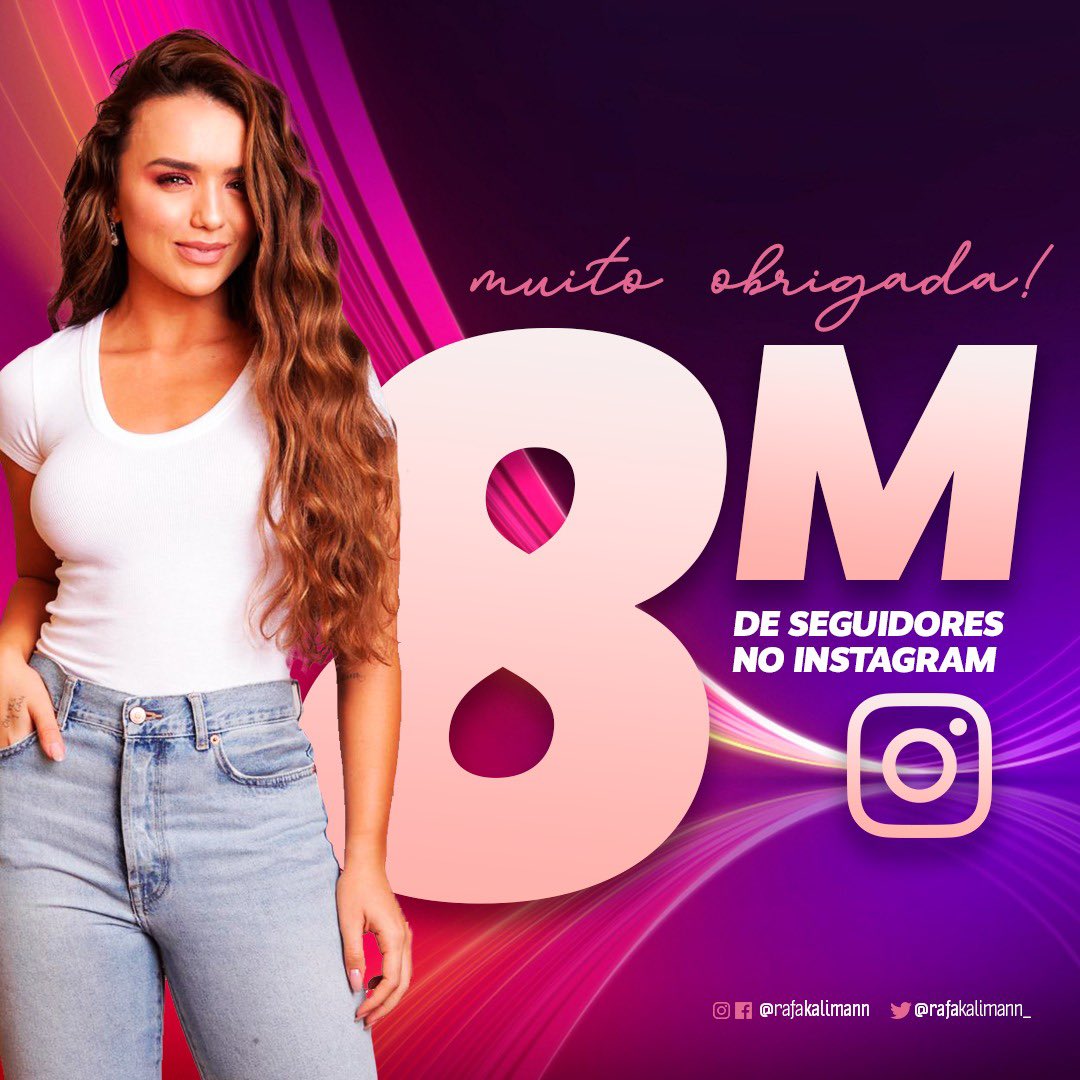 Somos 8 milhões no Instagram.
8 milhões de pessoas que estão juntas pelo mesmo propósito, por você Rafa.
A palavra é GRATIDÃO, por tudo que vocês têm feito pela Rafa.
Ela ficará imensamente feliz quando vê todo esse amor e carinho #TeamRafa ❤️✨