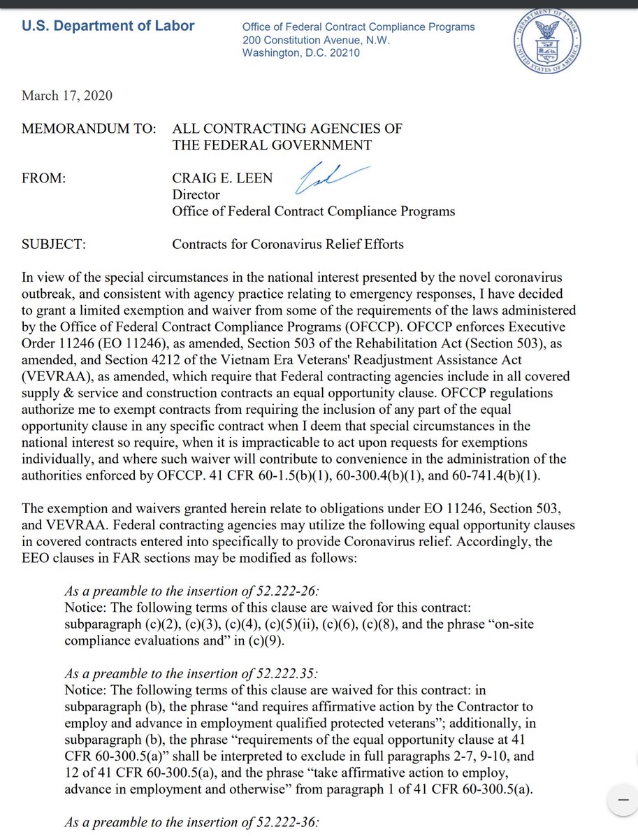 MARCMORIAL's tweet image. URGENT: The Trump Administration cannot be allowed to use the #Coronavirus crisis as an excuse to suspend civil rights laws. This is an outrageous act of bad faith and must be reversed immediately!