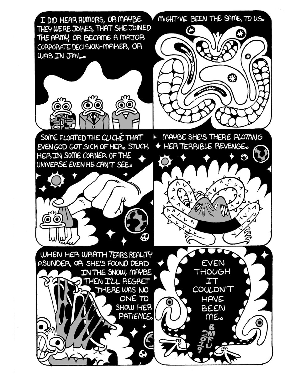 bmfu's tweet photo. "The Annoying Person" originally appeared in @TheLiftedBrow, and is part of "The Lover of Everyone in the World," available here: https://t.co/bVEswdZnn4 https://t.co/pACOMBXH5i
