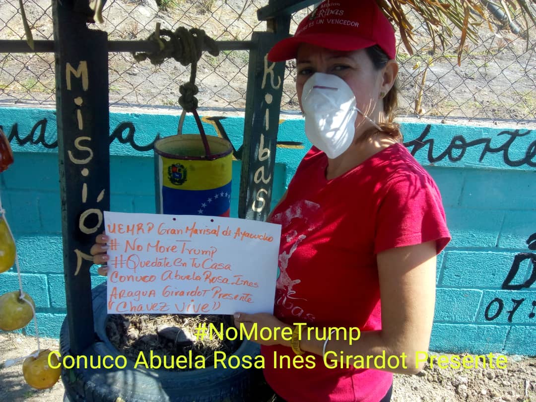 RibasMcay's tweet photo. #DesdeLaCasaEnBatalla #Covid_19 #YoMeQuedoEnCasa 
UENMR Gran Mariscal de Ayacucho Base Sucre Activos en Defensa a la Patria #28Marzo #usaeltapaboca @NicolasMaduro @Aristobulo_Psuv @leoalvacabrera https://t.co/KvdDGW3mZy