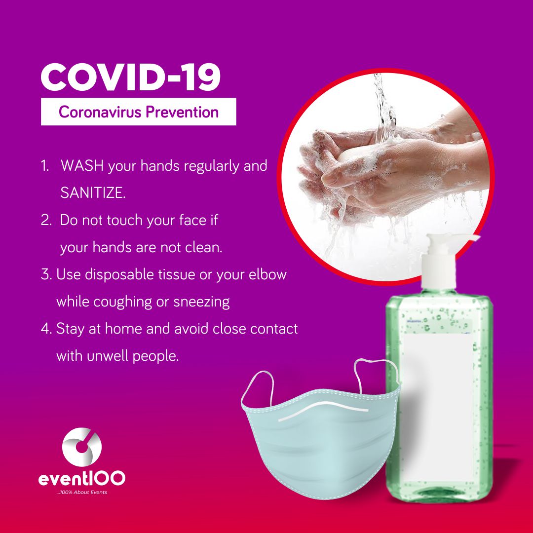 Eventplug1's tweet photo. Let's take every preventive measures necessary .
#sydneytalker #CoronaUpdate #StayAtHomeAndStaySafe #COVID19 #dontrushchallenge #WhereIsBuhari #SaturdayMorning #CoronavirusOutbreak #SaturdayThoughts #StayHomeSaveLives https://t.co/JJbNQQIYXL