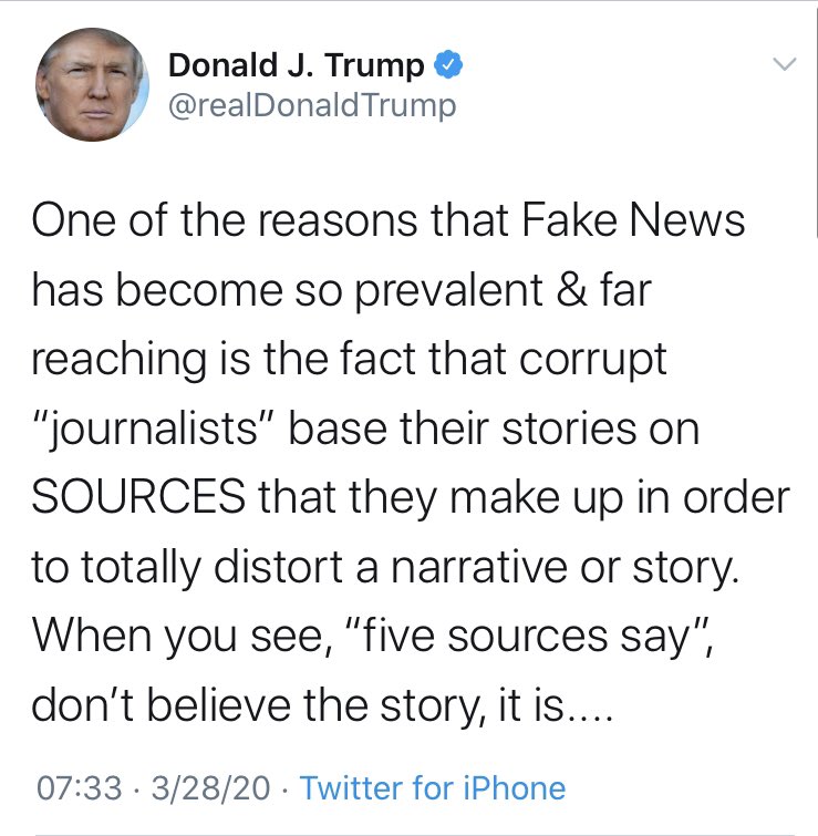 Jane89048022's tweet photo. @JoeySalads @realDonaldTrump Hey! Don’t you read what the president says about citing your sources??! https://t.co/BClTQ0MOWD