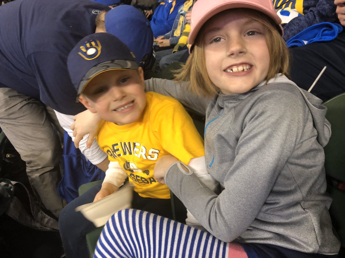 JulieFranke14's tweet photo. @ryfranke @Brewers @ChristianYelich It would mean the world to get a Happy Birthday from some BREW CREW!!  This was from last season- Charlotte has been a fan in the stands since 2 months old!  Quarantine Birthday Wishes are a challenge!  Love her Mom. https://t.co/O8ldriM9IT