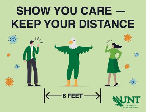 Dear #UNTfamily, we miss you all but remember to continue social distancing. We’re looking forward to being back together once this is all over! We can do it! #UNTProud