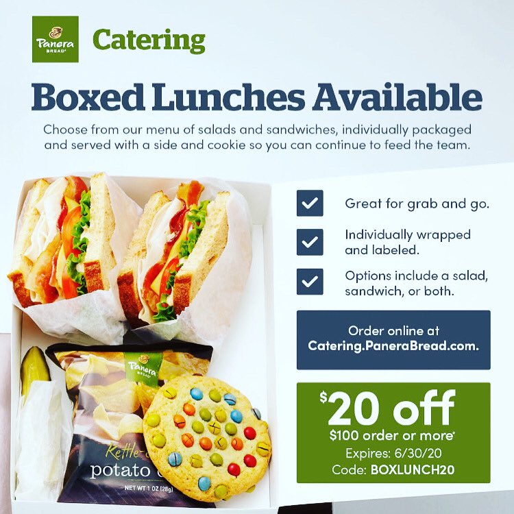 RaeAnnDM's tweet photo. Howley Bread Group a franchise of Panera Bread. Place your order online today at https://t.co/5vhJYKHUgv
We are open and we are here to feed your essential employees. https://t.co/uLff9IXJwN