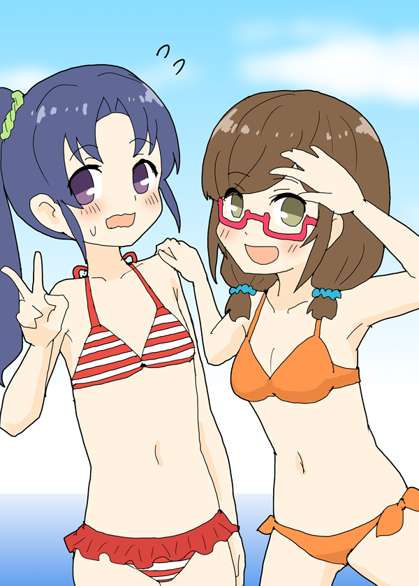 「ヒメちゃんモモちゃん #はいふり 」|明日葉トモロウ/ダービーガールズ８【C-33】のイラスト