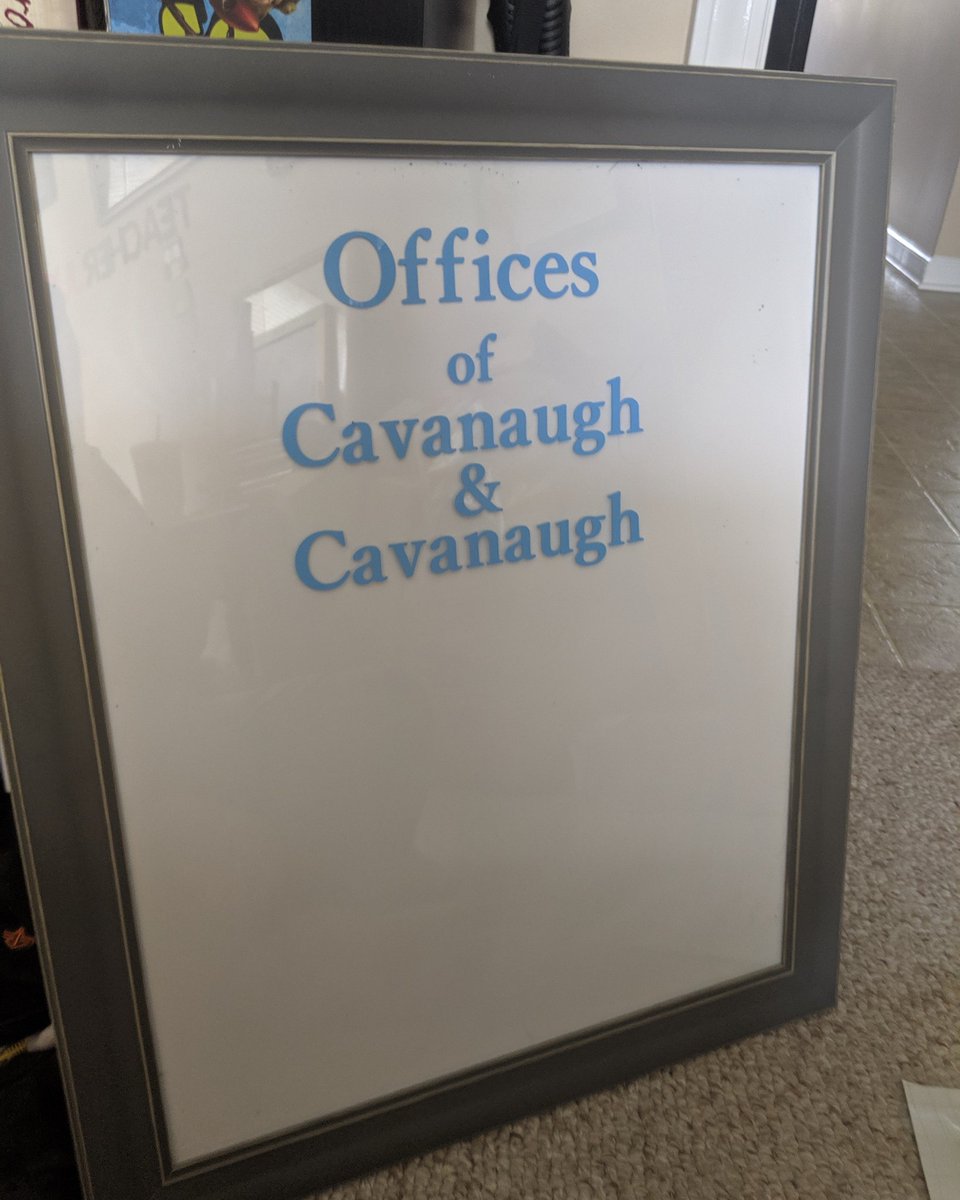 danic528's tweet photo. Office of Cavanaugh and Cavanaugh. https://t.co/7OqH4QJwID