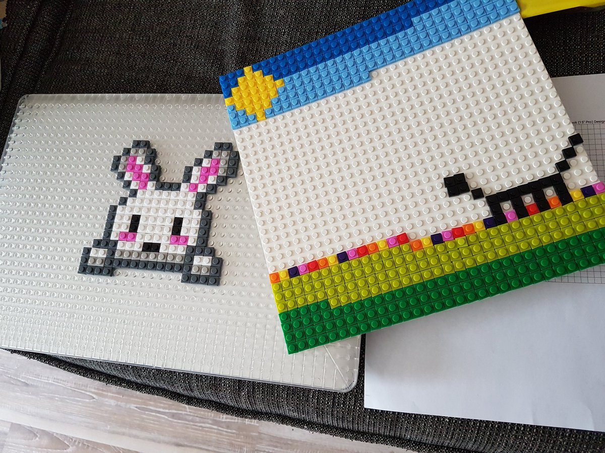 ElliotLibrary's tweet image. Our new Briks arrived.  Easter pictures done!  Thanks @BrikBuild  We could still use a lot more😬.  Empty colours already.