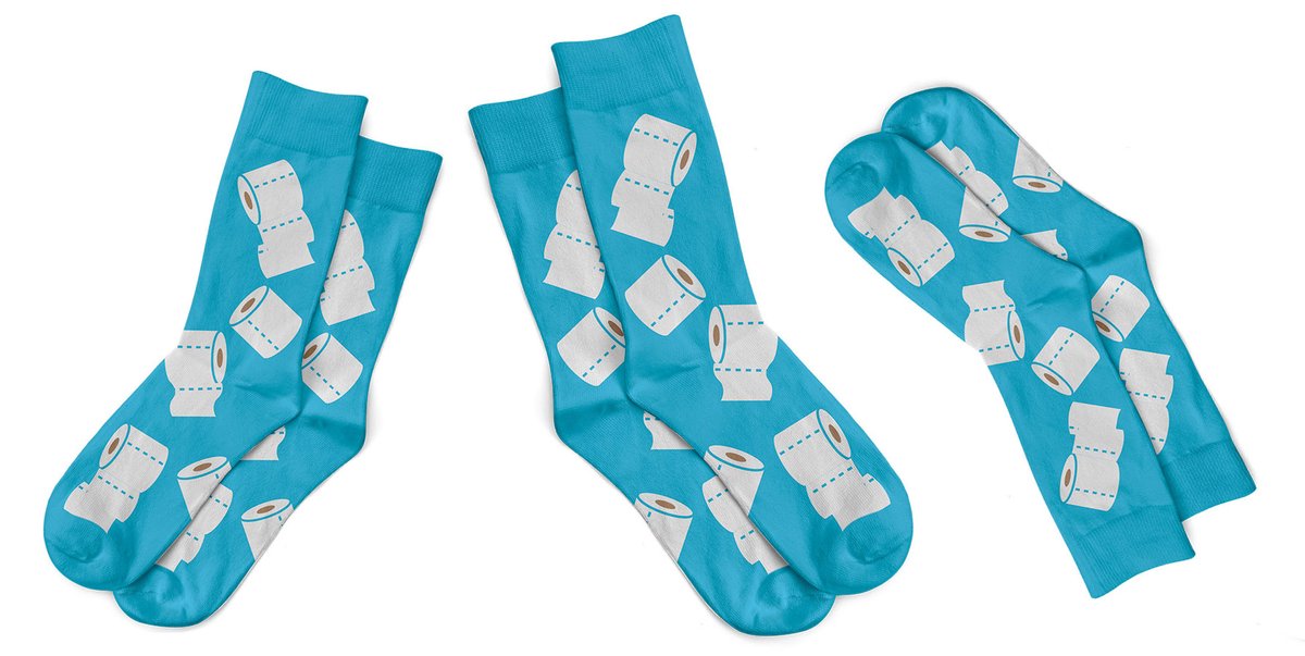 Preorder these toilet paper socks and we'll put all the proceeds towards providing essential items to agencies battling the virus. Limited quantity available! Get yours now!

ORDER HERE --> sockrocket.ca/buy-socks/toil…

#COVID19 #ToiletPaperSocks #ToiletPaperPanic #ToiletRollChallenge