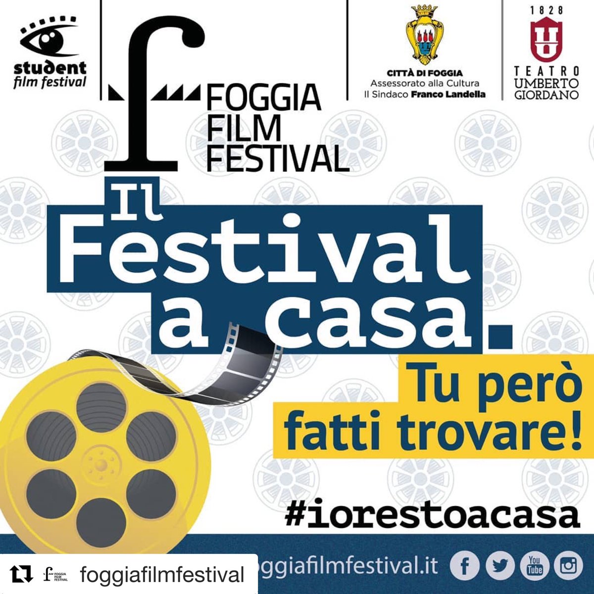 Waitingdocu's tweet photo. Il @FoggiaFilmFest ha messo a disposizione WAITING e tantissimi altri film che hanno partecipato al festival precedentemente. TUTTO GRATIS!
https://t.co/8Wsi5outa0
#waitingdoc #andratuttomeglio #andratuttobene #streamingitalia #indiefilm #iorestoacasa #foggiafilmfestival https://t.co/j4bFBnUcC8