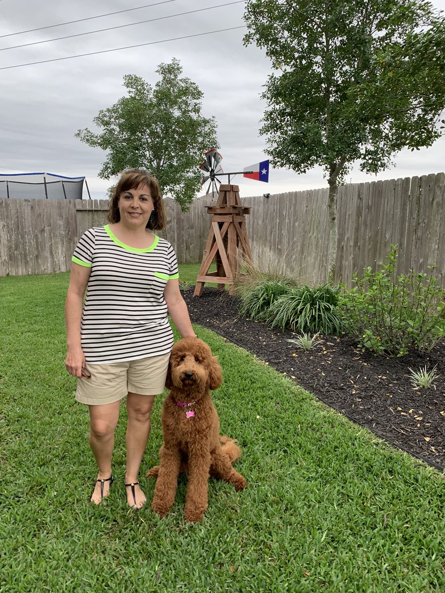 Here’s my great outdoors selfie with my sweet Olivia. <a href="/4thgradesampson/">Sampson4thGrade</a> #CFISDliteracyathome