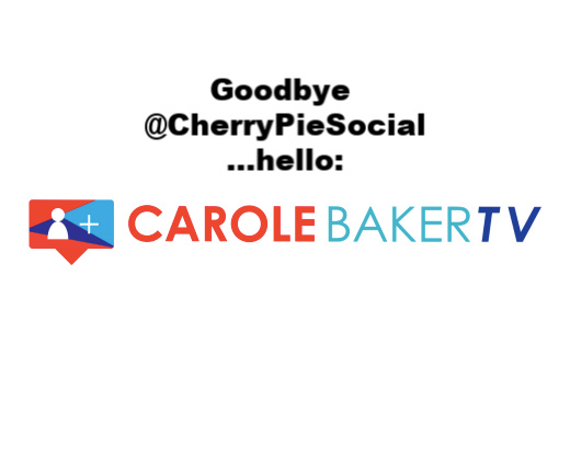 CherryPieSocial's tweet photo. ACCOUNT UPDATE: 30 day countdown. I am shutting down this account and will be rebranding and merging personal &amp; business/consulting to @CaroleBakerTV - Please follow me there!  Simplification is the new black. https://t.co/xCaVzDFlEv