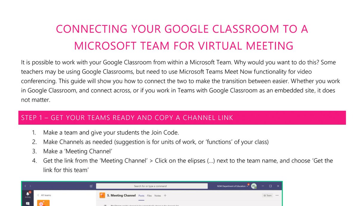 Google Classroom + #MicrosoftTeams and meetings?  No problem!  Check out the incredibly useful PDF and instructions that <a href="/pipcleaves/">Pip Cleaves</a> created and you can download and use. 

👉 dropbox.com/s/hvswhx5kasag…

#edtech #remotelearning #distanceleanring #MicrosoftEDU