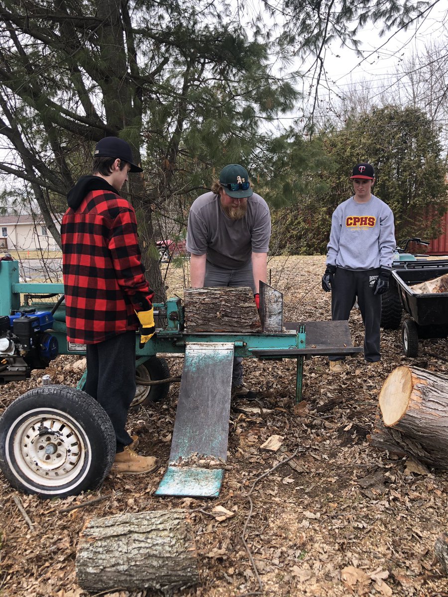 jamierintoul4's tweet photo. Alittle family quarantine in the back yard today! Hardest worker not in the picture but Rach can certainly stack cords of wood and burn brush! #nops4 #freshair #familybonding https://t.co/PkD4R1rgeM