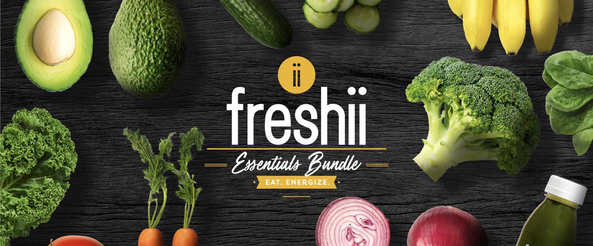 VeganEarthling's tweet photo. BUY FRESH PRODUCE ONLINE & HOME DELIVERY! Just ordered my first #FreshiiEssentialsBundle which will be delivered to my door shortly! #VeganHeaven #ShopOnline #HomeDelivery #StayHome @freshii #ProduceDelivery #Vegan #CopingWithCoronavirus https://t.co/DfINpDowRi