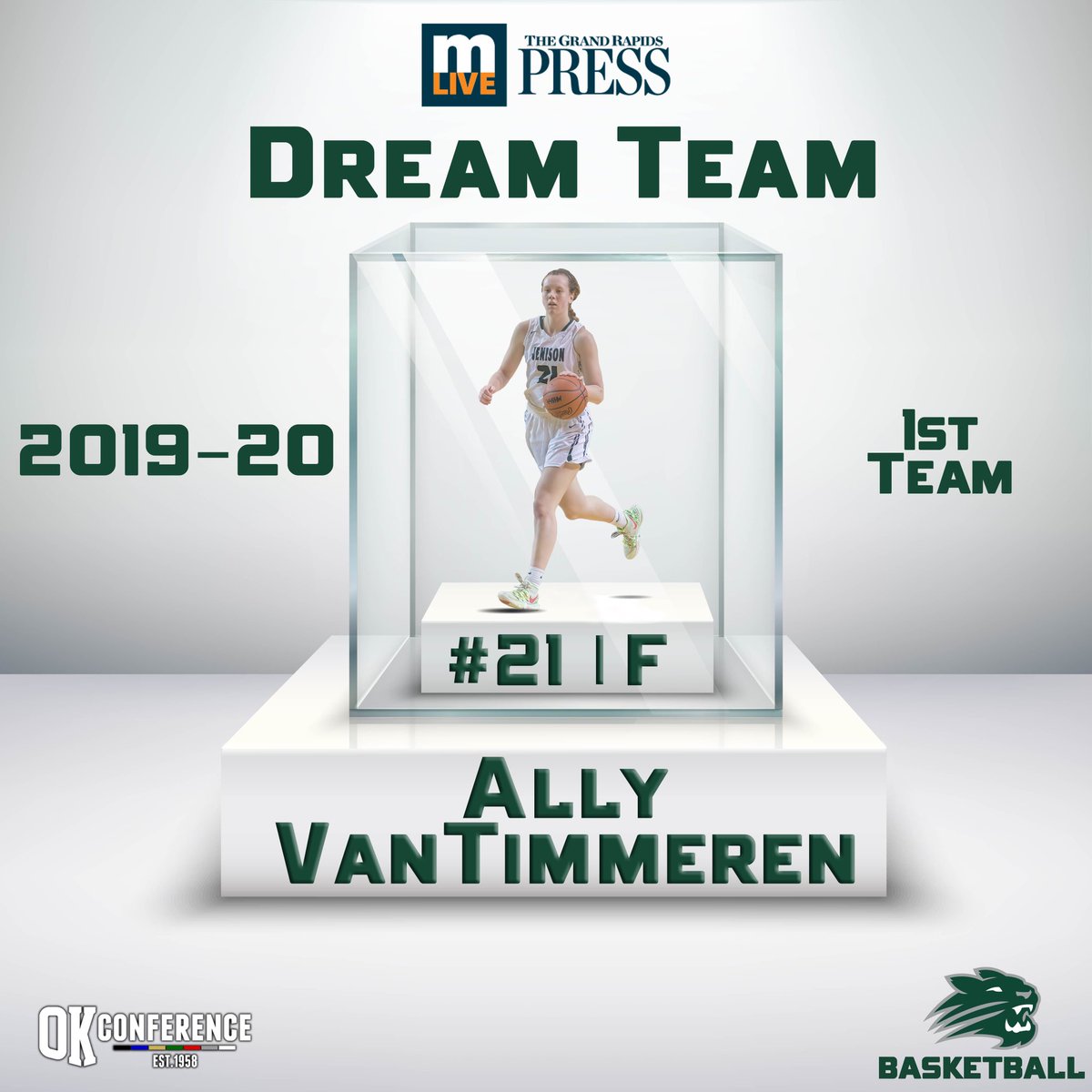 JenisonWildcats's tweet photo. Congratulations to @2021avantimm,  Terin Maynard, and @EthanClason on being named to the @MLiveSports Dream Team! 🐾🏀 https://t.co/x15DadBfyp