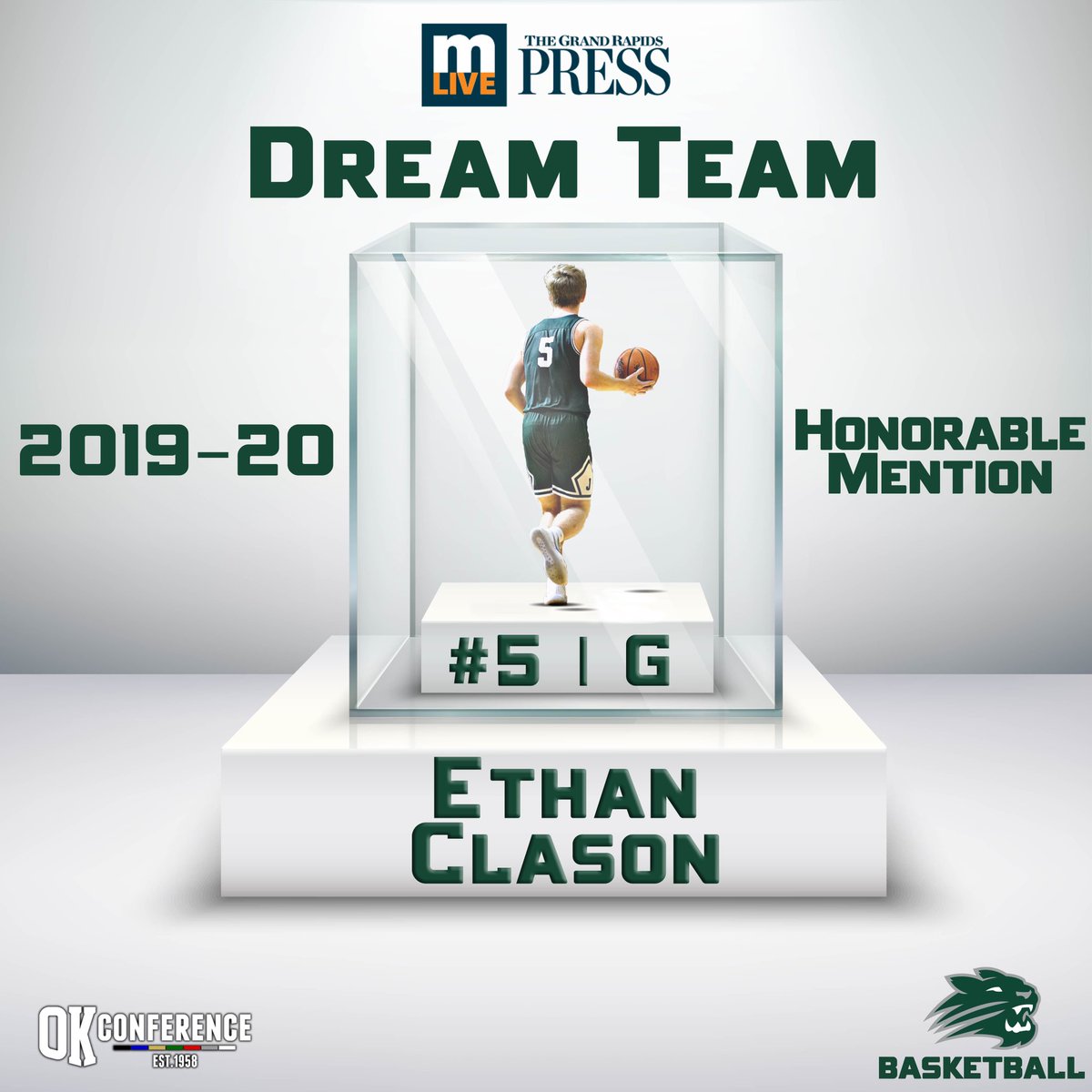 Congratulations to <a href="/2021avantimm/">Ally VanTimmeren</a>,  Terin Maynard, and @EthanClason on being named to the <a href="/MLiveSports/">MLive Sports</a> Dream Team! 🐾🏀