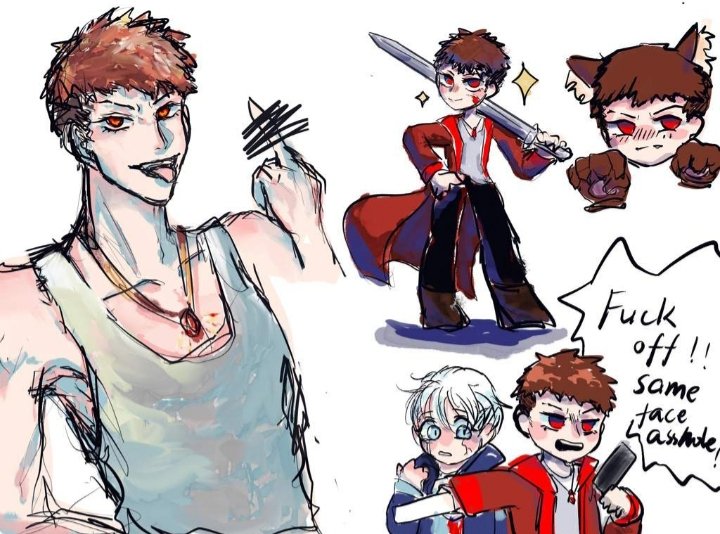 Sonlightkitten's tweet photo. My good friend hyaline heart made me some amazing art for my birthday and I am soo proud!💖❤💖❤💖❤💖❤
#DMC #DevilMayCry #DevilMayCryReboot #DmCReboot #RebootDante #Dante https://t.co/8tk0gbsRZ4
