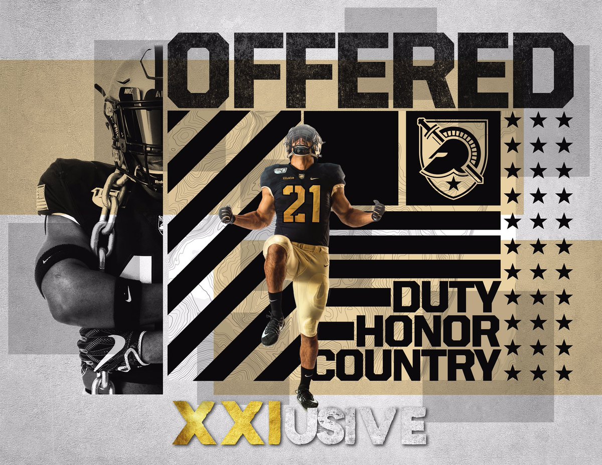 a_worthy22's tweet photo. #AGTG blessed to receive my 1st offer from The Army at West Point @ArmyFB_Recruit @JohnFrenchArmy @CoachDDixon https://t.co/bsNAh2wSF5