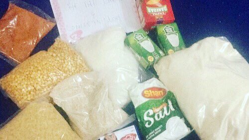 Sabasikander6's tweet photo. Alhamdulilah Team @Bethechangepaki delivering Ration to 50 more Families
We delivered to 30 families last week too.Including all basic items.
For Details Contact 03334594673
#RationRelief #Bethechange @hamzashafqaat #TeamBTC #Covid19 #CoronaUpdate @ImranKhanPTI @mayaali07 https://t.co/Idqr1ECY7H