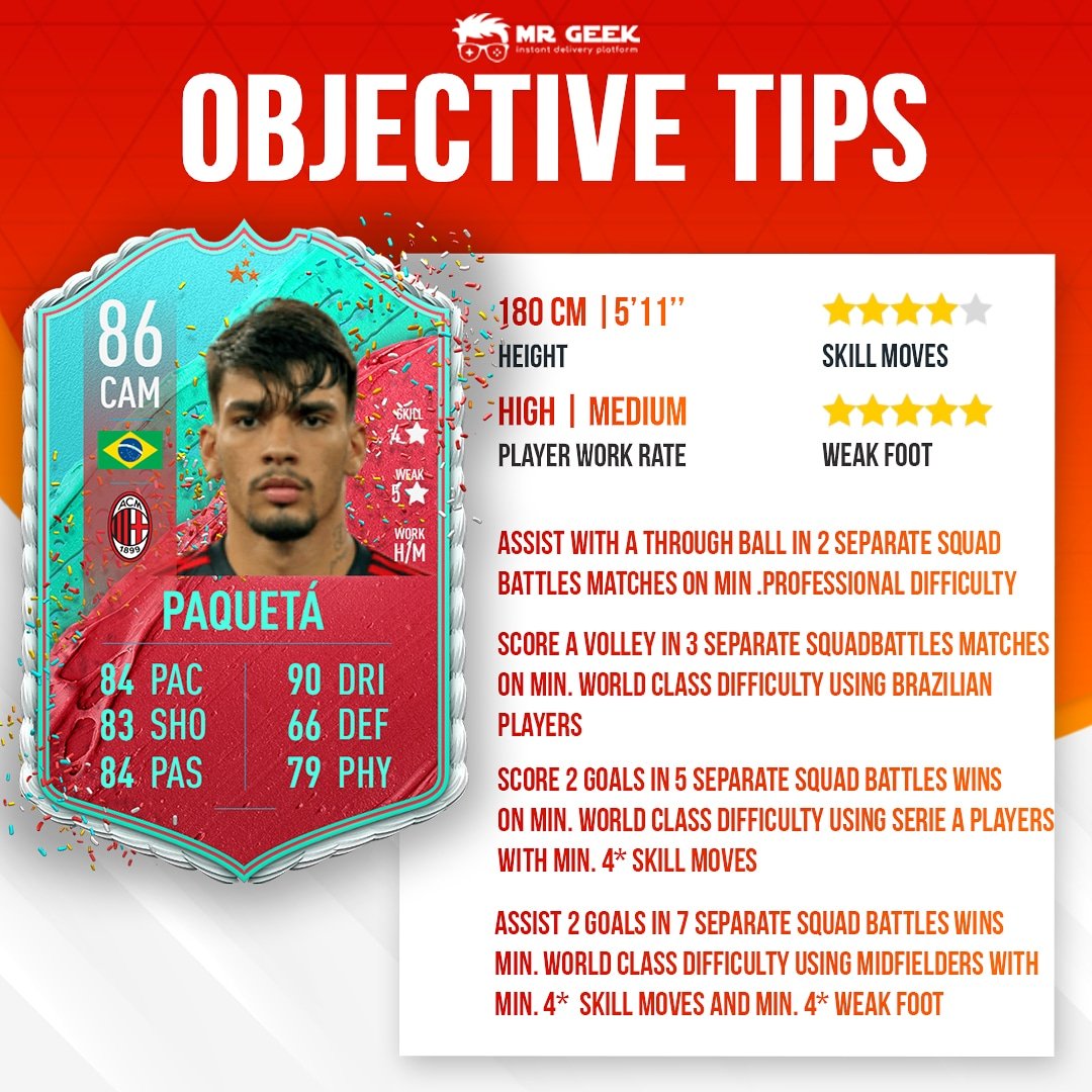 MrGeek_net's tweet photo. New Objective Paqueta
.
Follow @mrgeeknet for more! 🇩🇪
FIFA 20 Daily News, Tips, SBC, Fun 🔥
Made with ❤from Berlin
.
.
#fifa20 #fut20 #fifa #sbcreview #futcoins #futchampions #fifacoin #fifafut #fifalegend #ultimateteam #fifaplayer #fifapack #squadbuildingchallenge #mrgeek https://t.co/d1m5niIOMk