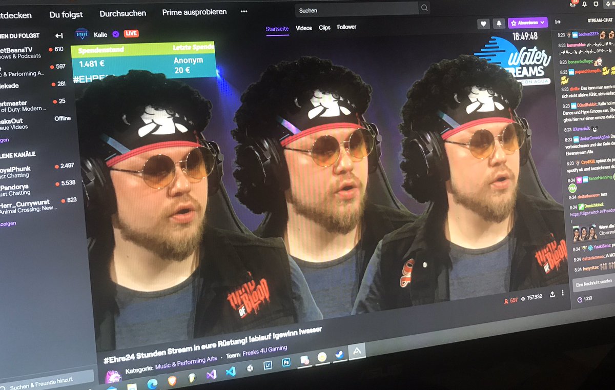 harddancefm's tweet photo. .@KalleEinfach streamt 24 Stunden live für Viva Con Agua und sammelt Spenden! #Ehre24 
Wohin?
Dahin —> https://twitch.tvkalle https://t.co/yCr4A4l7rw