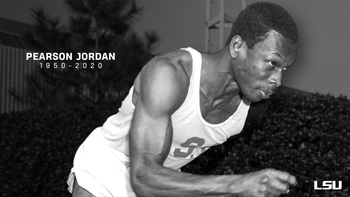 LSUTrackField's tweet photo. Mourning the loss of letter winners Orlando McDaniel and Pearson Jordan. https://t.co/XyJukMGMcG