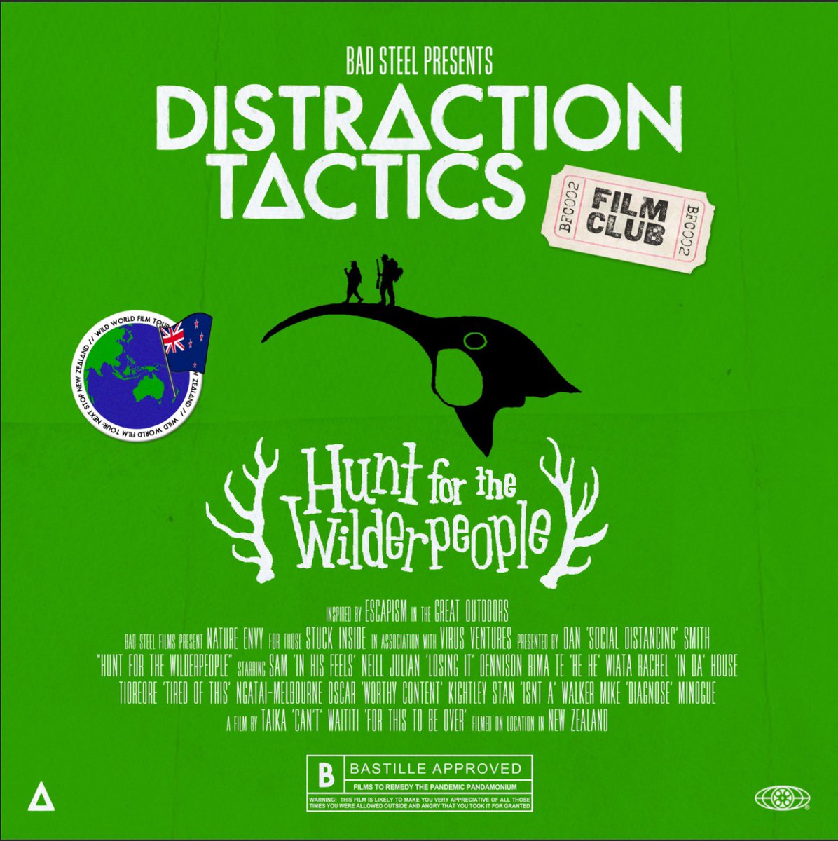 bastille's tweet photo. 🌍 DISTRACTION TACTICS: FILM CLUB 🌍 Next stop: New Zealand https://t.co/sgOt4v7MTD https://t.co/JzRRHEj5Hc