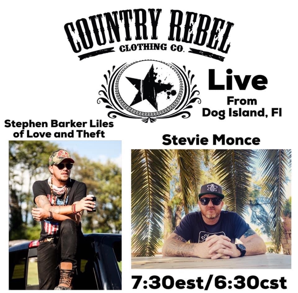 Theftheads_SD's tweet photo. Tune in tonight on Country Rebel’s Facebook page! https://t.co/wjwCkOOEdL
