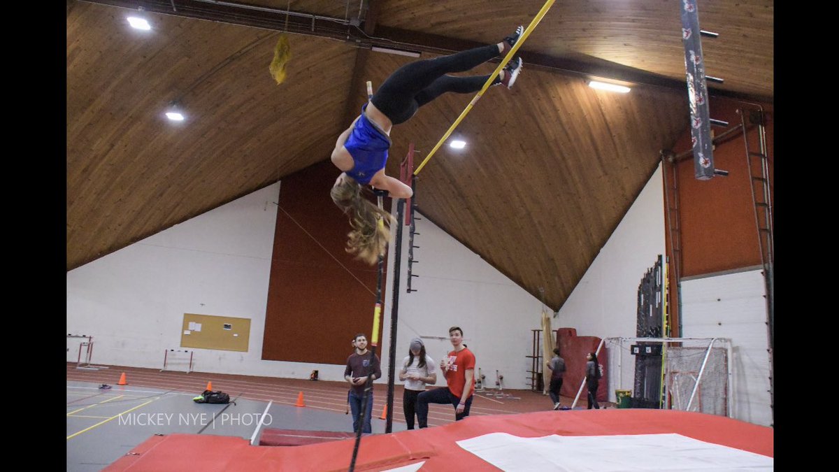 BlueJaysXCTF's tweet photo. Today #ECTF extends a huge THANK YOU to 2020 Landmark indoor PV champ and E-town indoor record holder Natalie Nye!  There’s nothing Natalie wouldn’t do to help the team-and that includes taking up hurdling!  We’ll miss her relentless work ethic and desire to excel.  #flytogether https://t.co/s90VlbfP5A