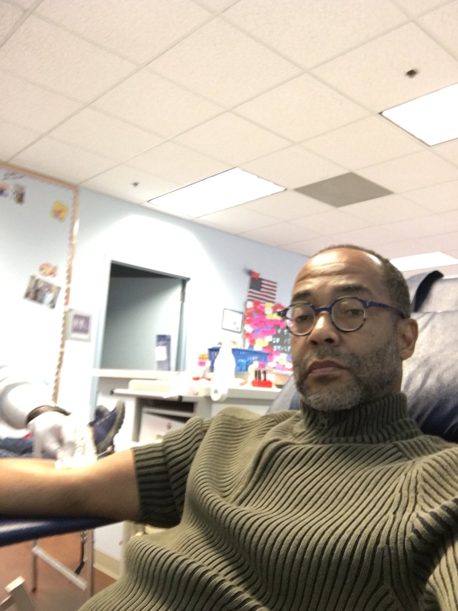 At INOVA Blood Donor Services helping out.