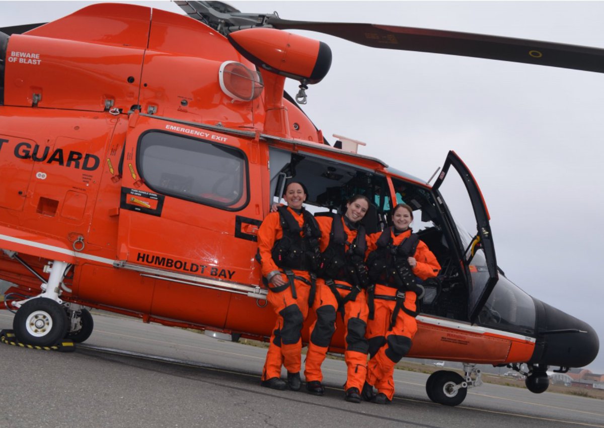 Coast Guard Sector Humboldt Bay launches its first all-female helicopter crew in celebration of Women’s History Month