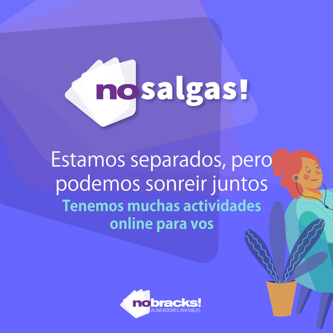 Nobracks's tweet photo. Estamos separados, pero podemos sonreír juntos:)
-Sumate a nuestras actividades online. Pronto las estaremos publicando en nuestras redes.
-Asistí a tu cita de evaluación sin moverte de tu casa. Escribinos por whatsapp para coordinar al +54 9 351 2084795
#nosalgas
#quedateencasa https://t.co/Ks7j7V98bK