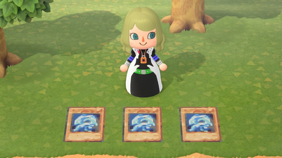 seto_kaibas's tweet photo. I summon... 3 Blue-Eyes White Dragon! ✨ I'm really happy with how this design turned out for my island in Animal Crossing, so I wanted to share it with everybody 😊💙❤️💙 #AnimalCrossingDesigns #ACNHDesign https://t.co/lVJcHFQk4V