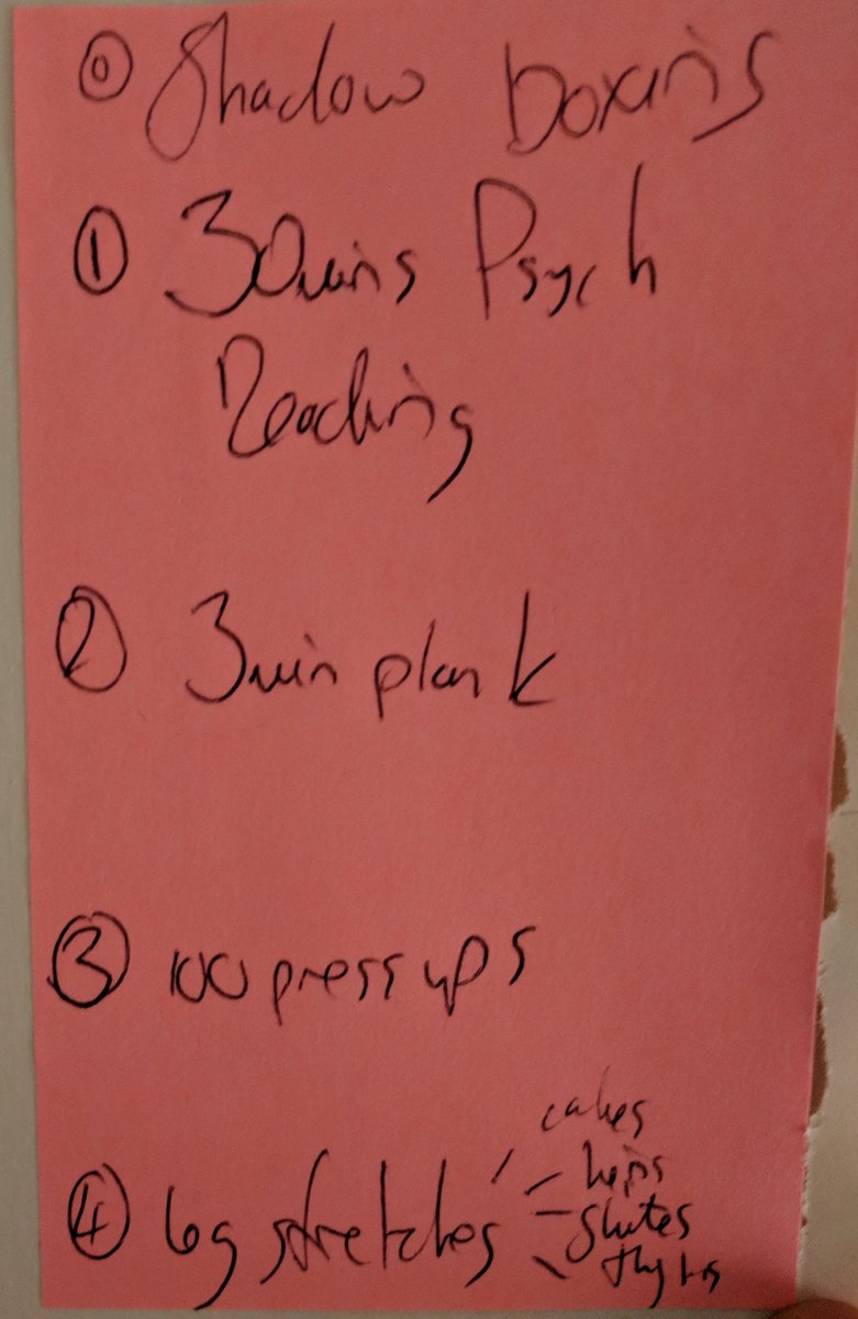 Some daily intentions.

I want to improve as a martial artist, even while I'm locked down. 

<a href="/UrbanKingsGym/">Urban Kings</a>
<a href="/MorenoBoxingUK/">Moreno Boxing</a>
<a href="/LFF4EVER/">London Fight Factory</a> 
<a href="/fightforpeace/">Fight for Peace</a>