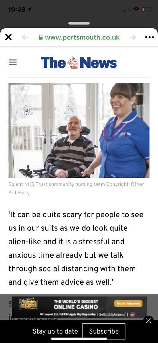 catcareyCI's tweet photo. Who would’ve guessed one of my photos would be used for a local story about #coronavirus. Not sure I like being referred to as ‘other 3rd party’ though!! @portsmouthnews #COVID19 #NHS https://t.co/JVGaCykECW