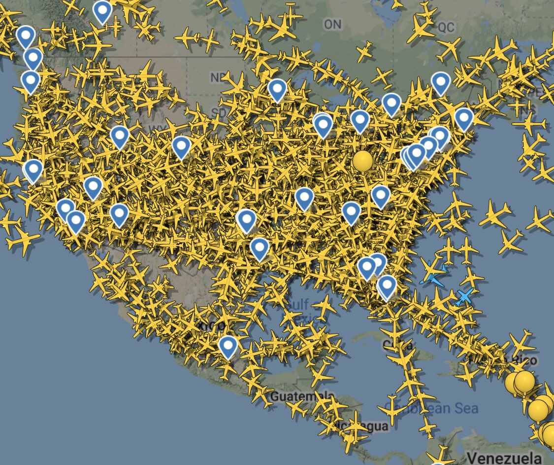 OliverMcGrath's tweet photo. Flights in the UK vs flights in America.

Who’s taking this seriously? 

#StayAtHomeAndStaySafe https://t.co/BEgcWW6LPE