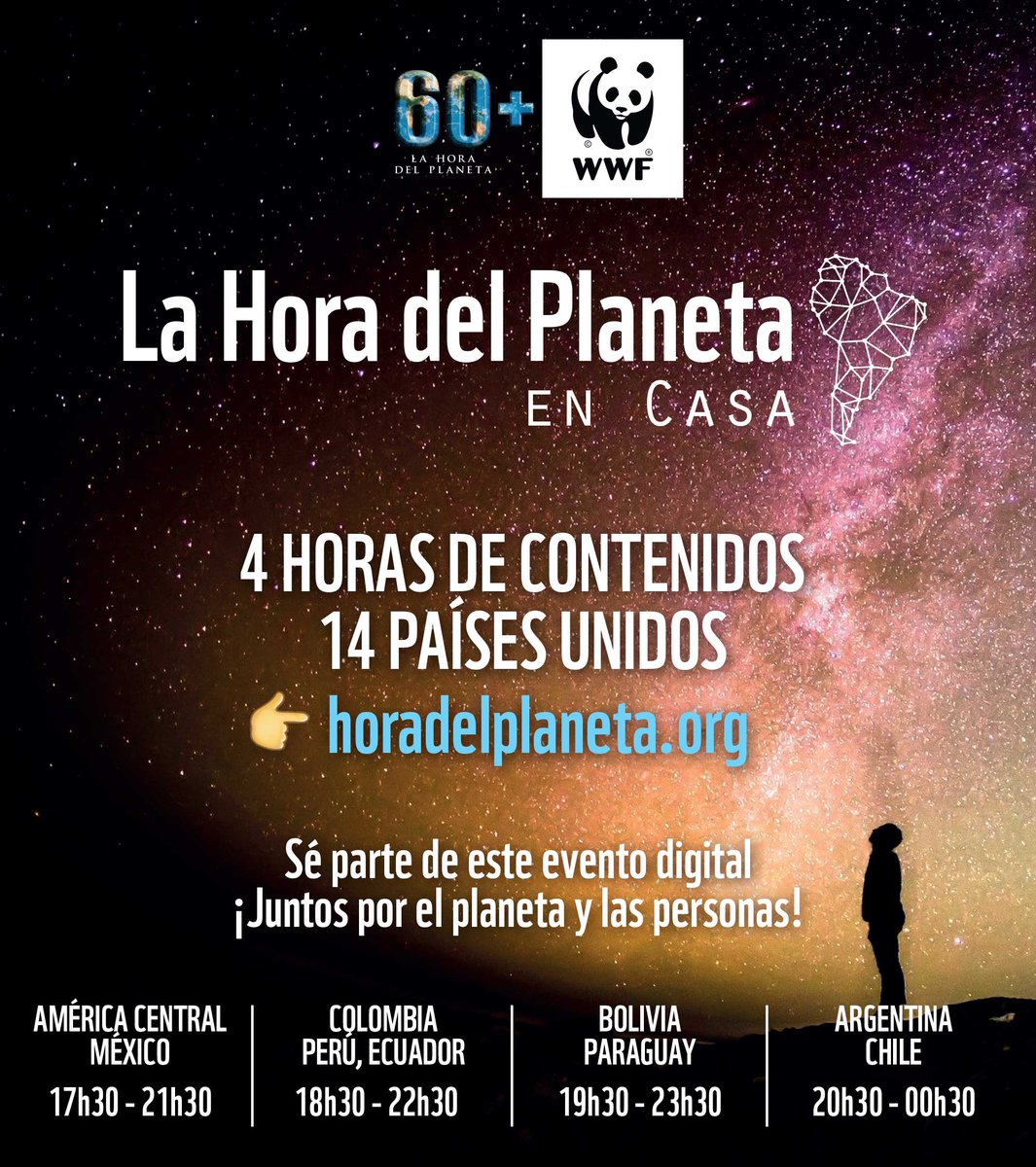 WWF_Mexico's tweet photo. En esta ocasión #QuédateEnCasa y sintoniza la #HoraDelPlanetaEnCasa; con contenidos y mensajes a lo largo de toda Latinoamérica y el Caribe. 
Por 👉  https://t.co/AVdBMpb1uJ 👀 https://t.co/IYpleaYpGq