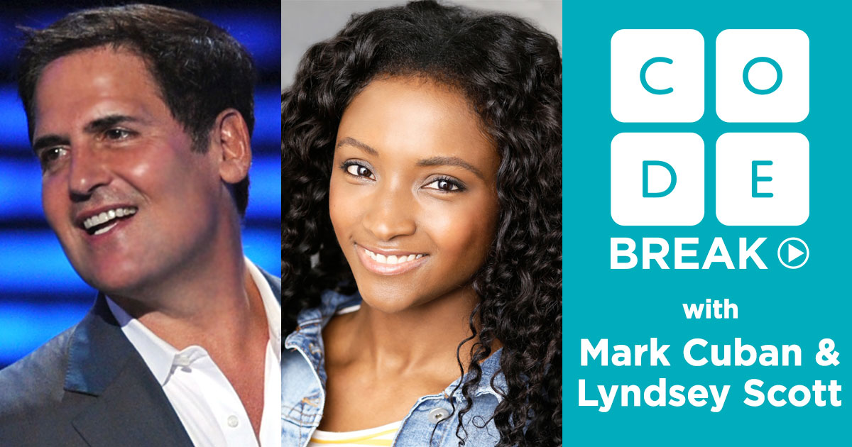 Stuck at home? Join us for #CodeBreak on Wednesday with @MCuban and @Lyndsey360! High school students, want to pitch an app idea and have a chance to appear on Code Break? Send us a 1-min video idea for an app, and if you're selected, we'll ask you to join the live episode. https://t.co/WuOTDsB6JQ